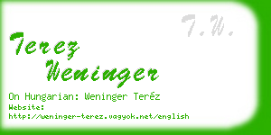 terez weninger business card